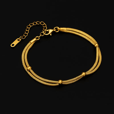 Luxury golden - Plated Women`s Bracelet