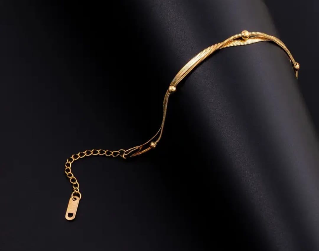 Luxury golden - Plated Women`s Bracelet