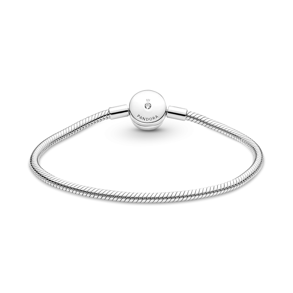 pandora/ luxury Silver Spiral Charm Bracelet