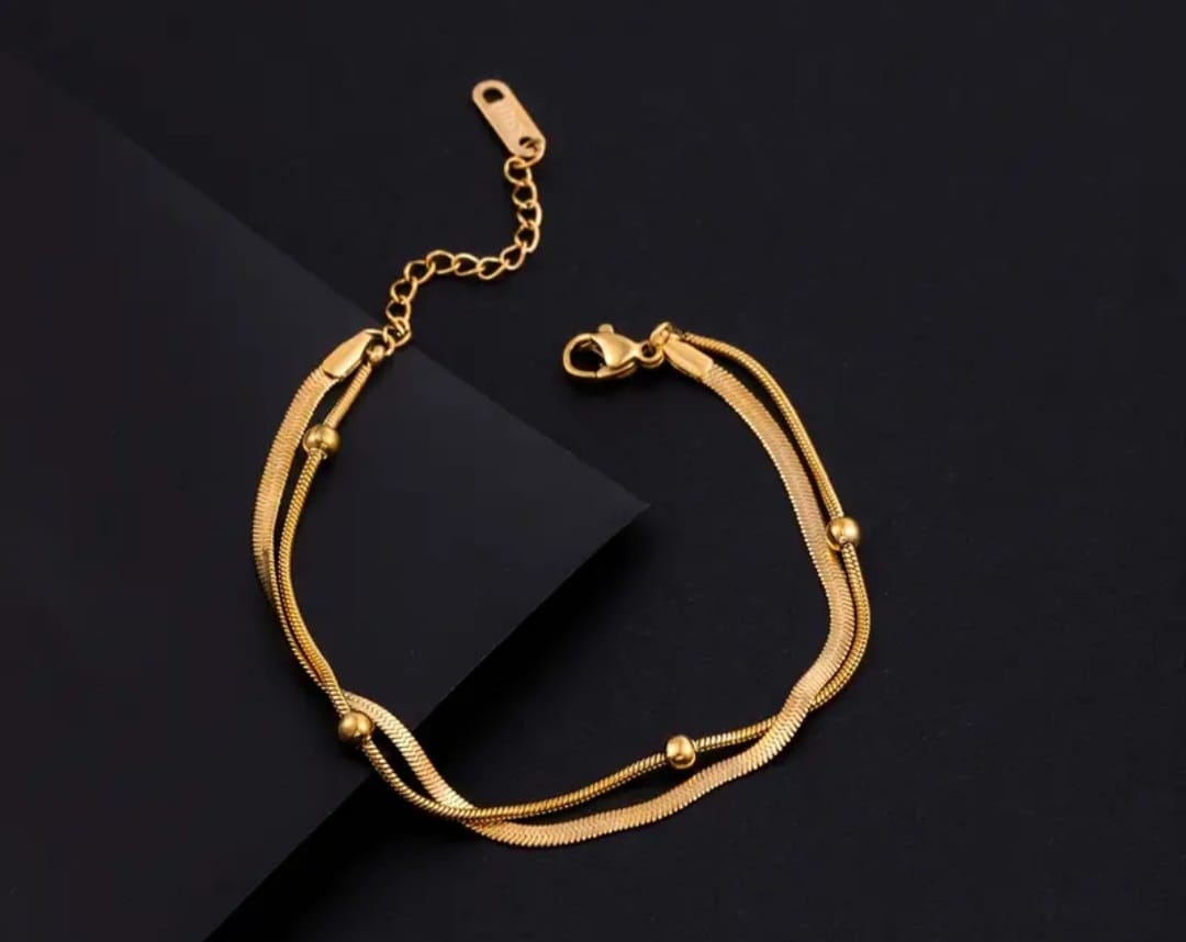 Luxury golden - Plated Women`s Bracelet